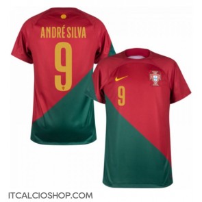 Portogallo Andre Silva #9 Prima Maglia Mondiali 2022 Manica Corta